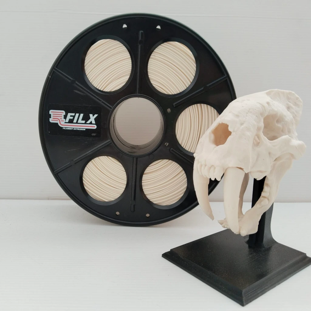 [PLA175-1-BONEWHITE] FilX - Bone White PLA (1.75mm, 1kg)