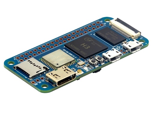 Banana Pi BPI-M2 Zero with Allwinner H3 with 512M RAM
